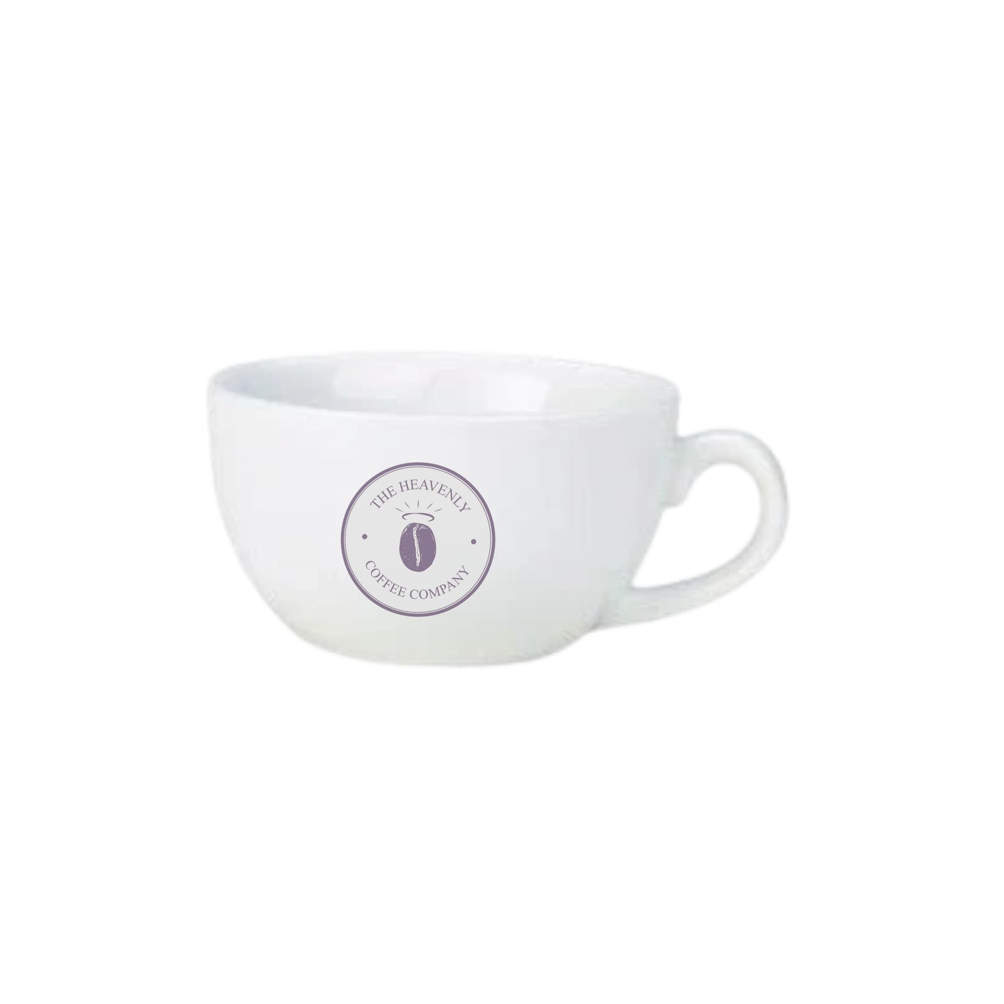 Heavenly Coffee White Porcelite 9oz Cappuccino Cup