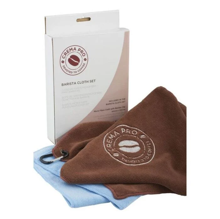 Crema Pro Microfibre Cloth & Barista Towel Set - 2 Cloth Pack