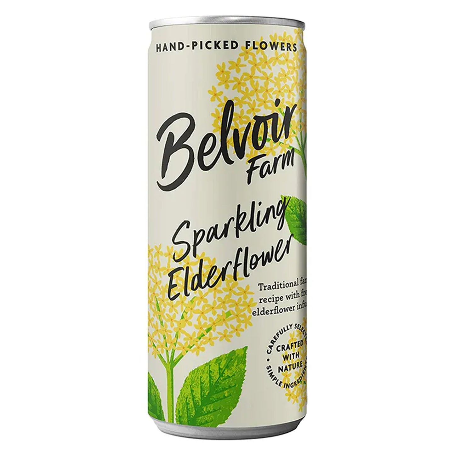 Belvoir Elderflower Presse Lighter Can 12 x 330ml