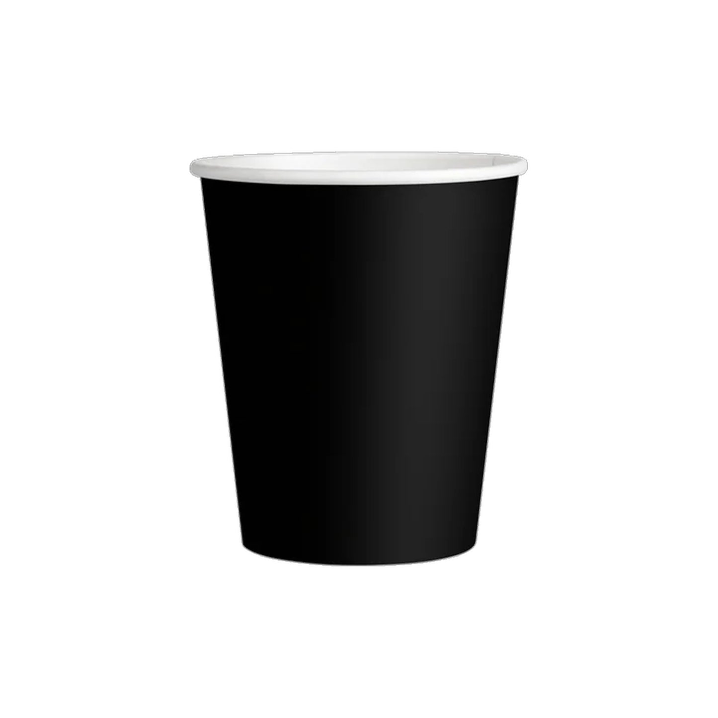 Black 12oz Smooth Double Walled Takeaway Cups