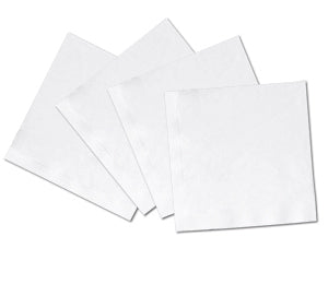 White Napkins Single Ply x 5000