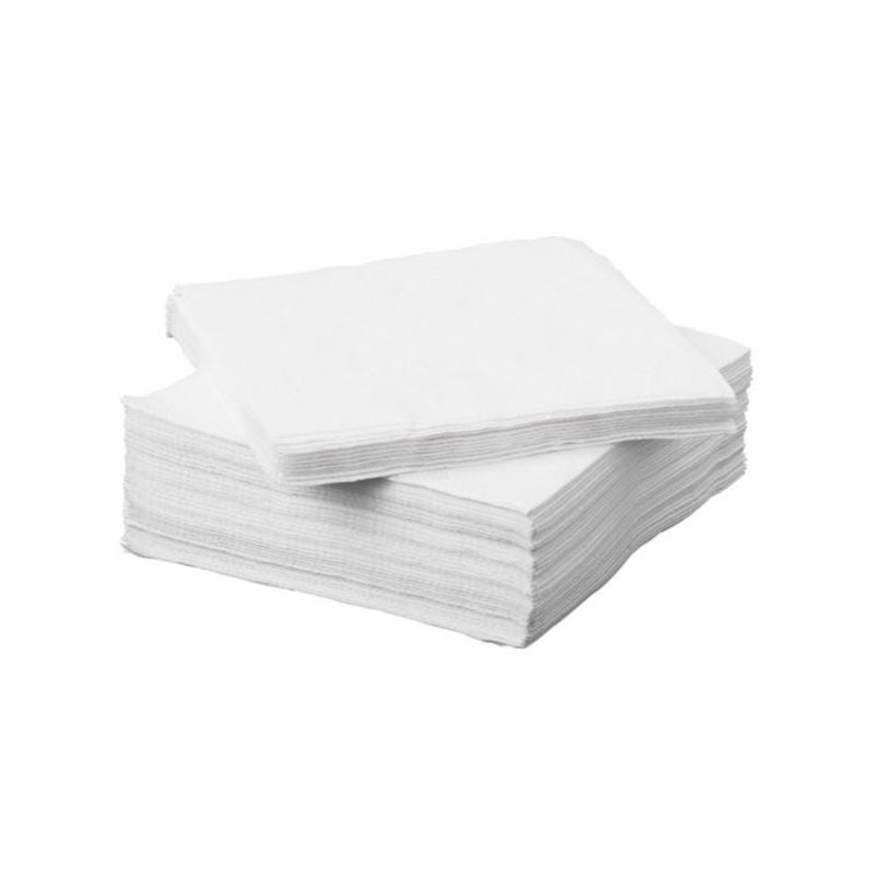 White Napkins Single Ply x 5000