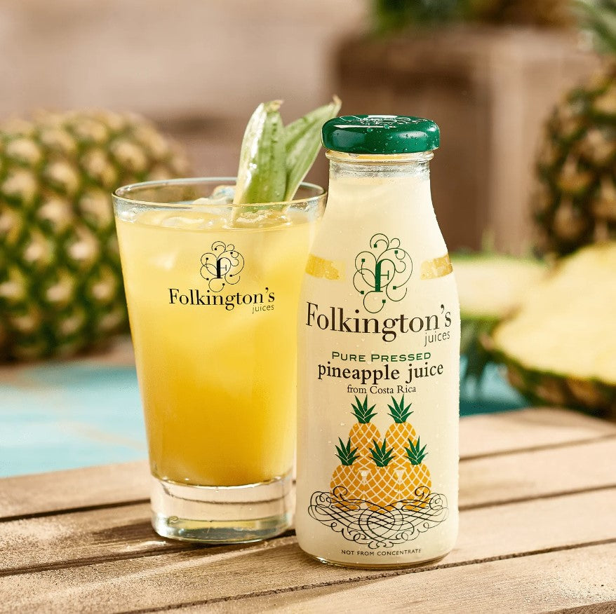 Folkingtons Pineapple Juice 12 x 250ml