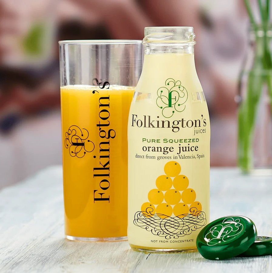 Folkingtons Orange Juice 12 x 250ml