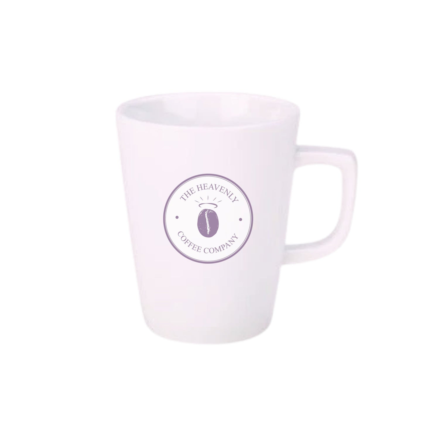 Heavenly Coffee White Porcelite 16oz Latte Mug