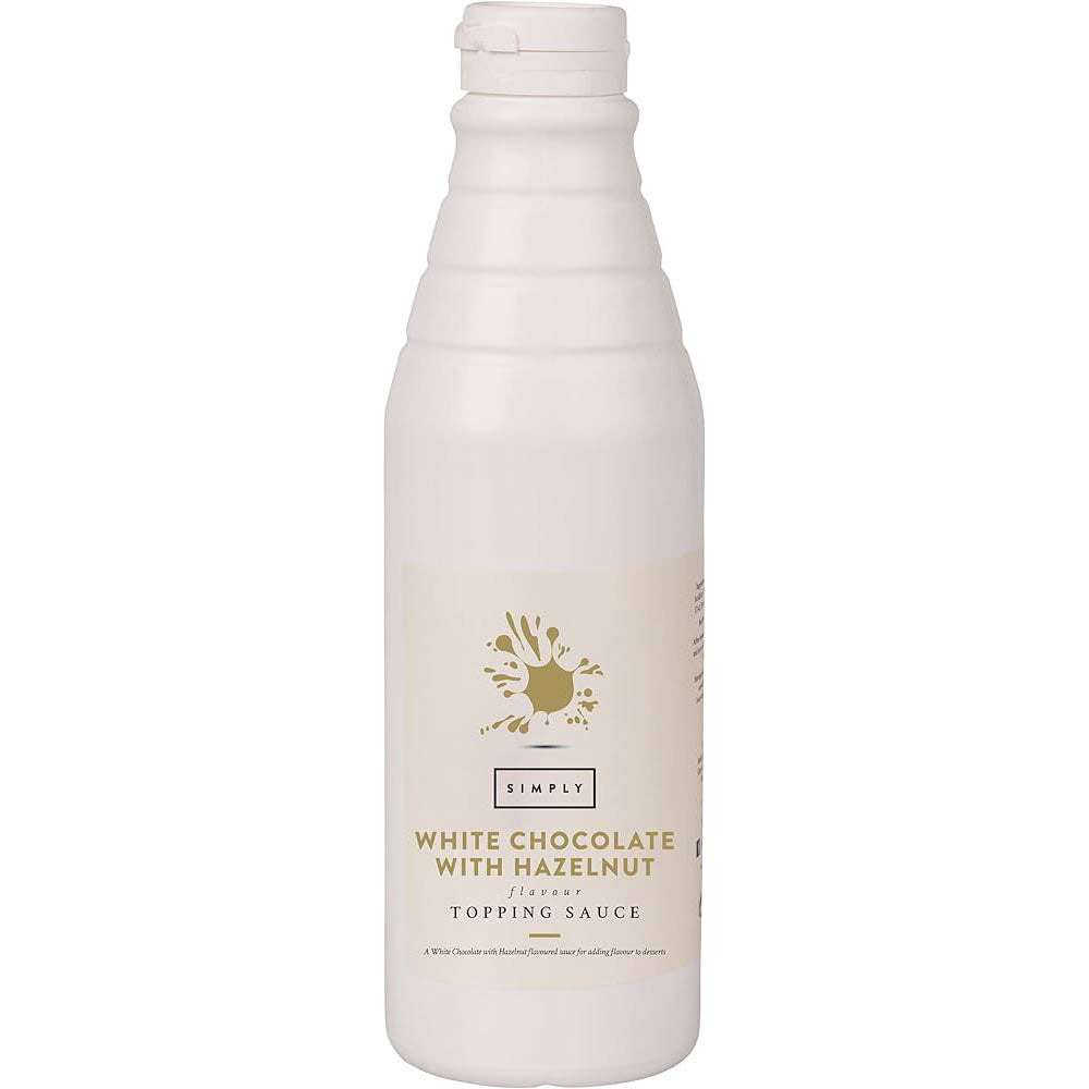 Simply White Chocolate-Hazelnut Topping Sauce 1 Kg