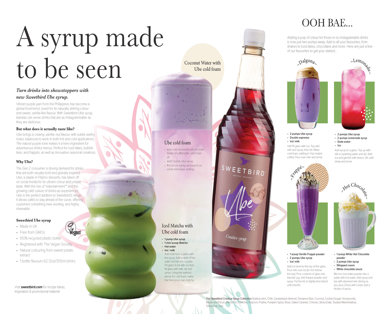 Sweetbird Ube Syrup 1 Litre