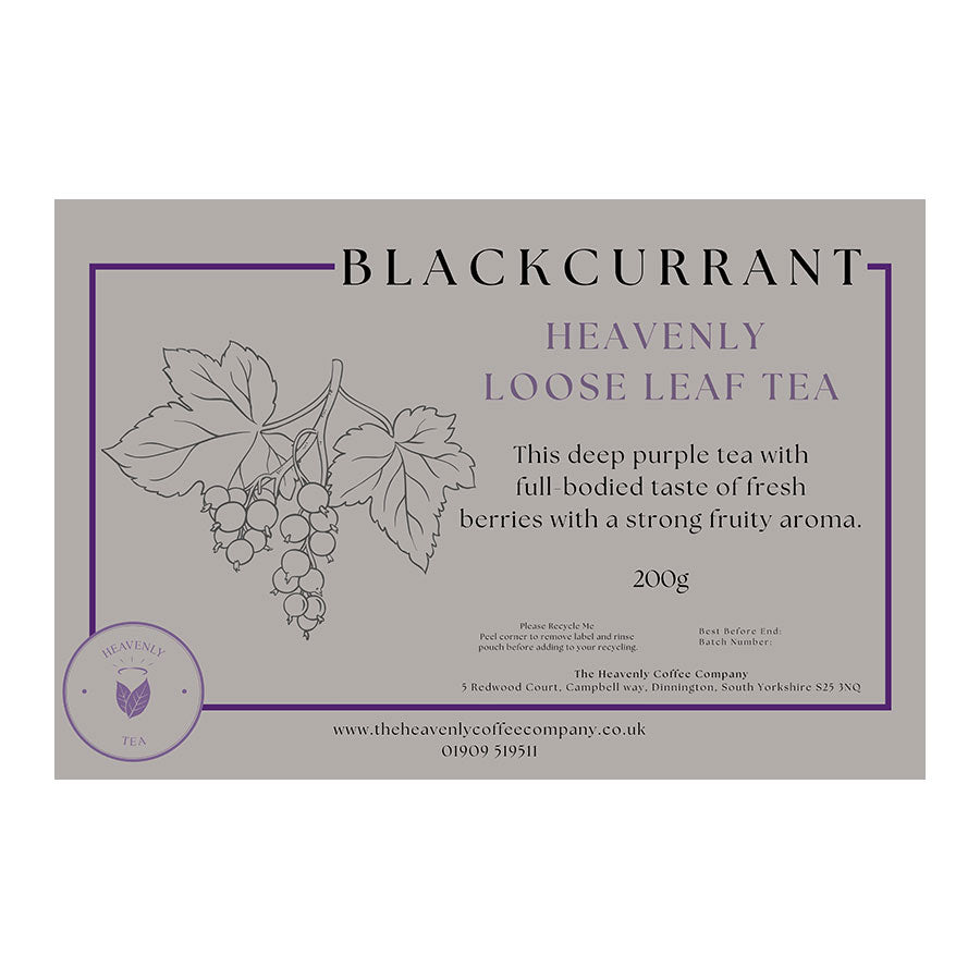 Heavenly Tea Blackcurrant 200g