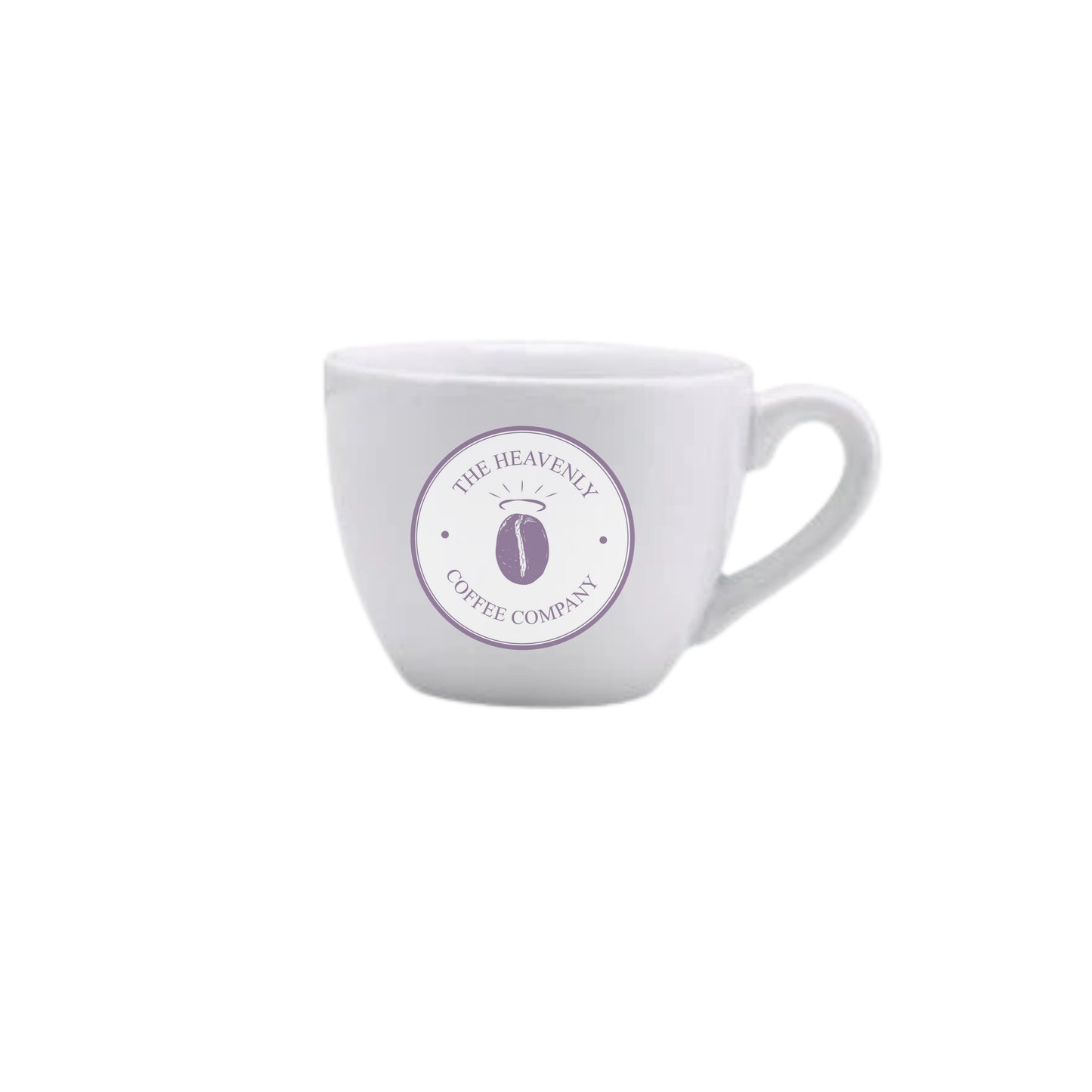 Heavenly Coffee White Porcelite Bowl Espresso Cups