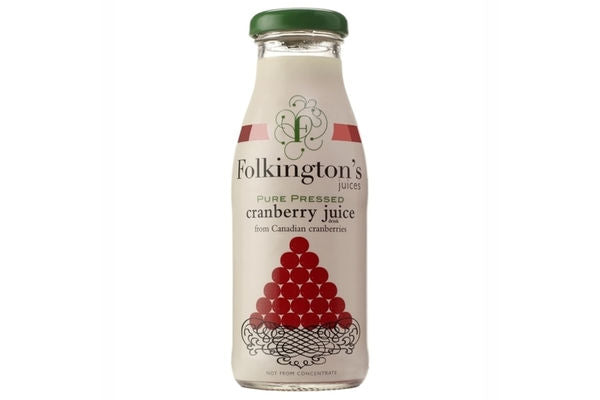Folkingtons Cranberry Juice 12 x 250ml