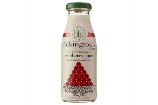 Folkingtons Cranberry Juice 12 x 250ml
