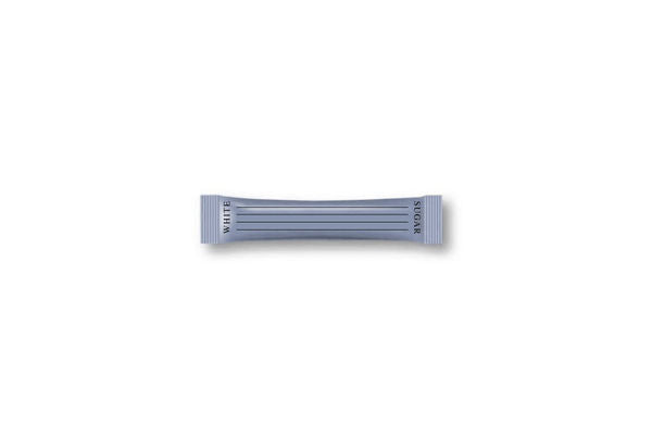 Metallic White Sugar Sticks x 1000