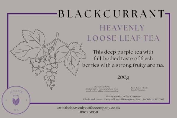 Heavenly Tea Blackcurrant 200g