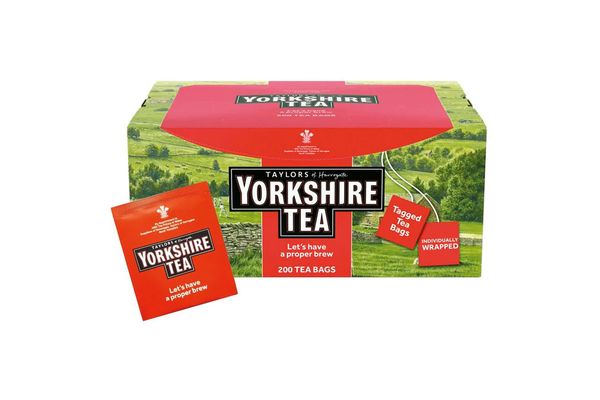 Yorkshire Tea Envelope and Tagged x 200