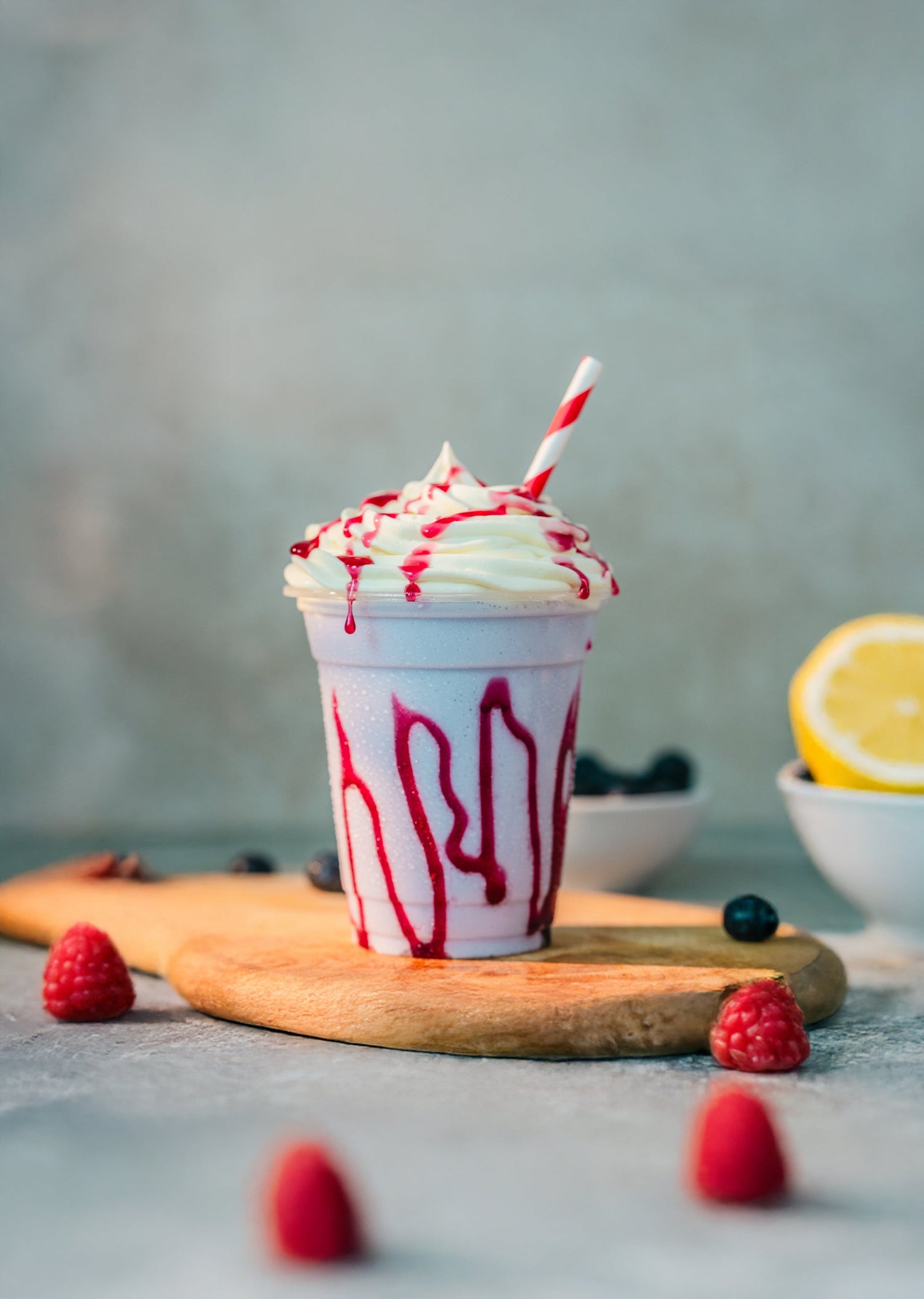 Lemon & Raspberry Frappe