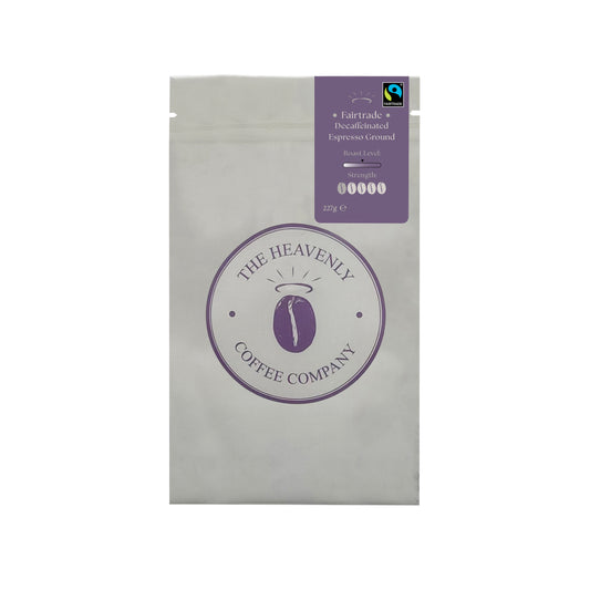 Heavenly Fair Trade Decaff Espresso Grind 227g