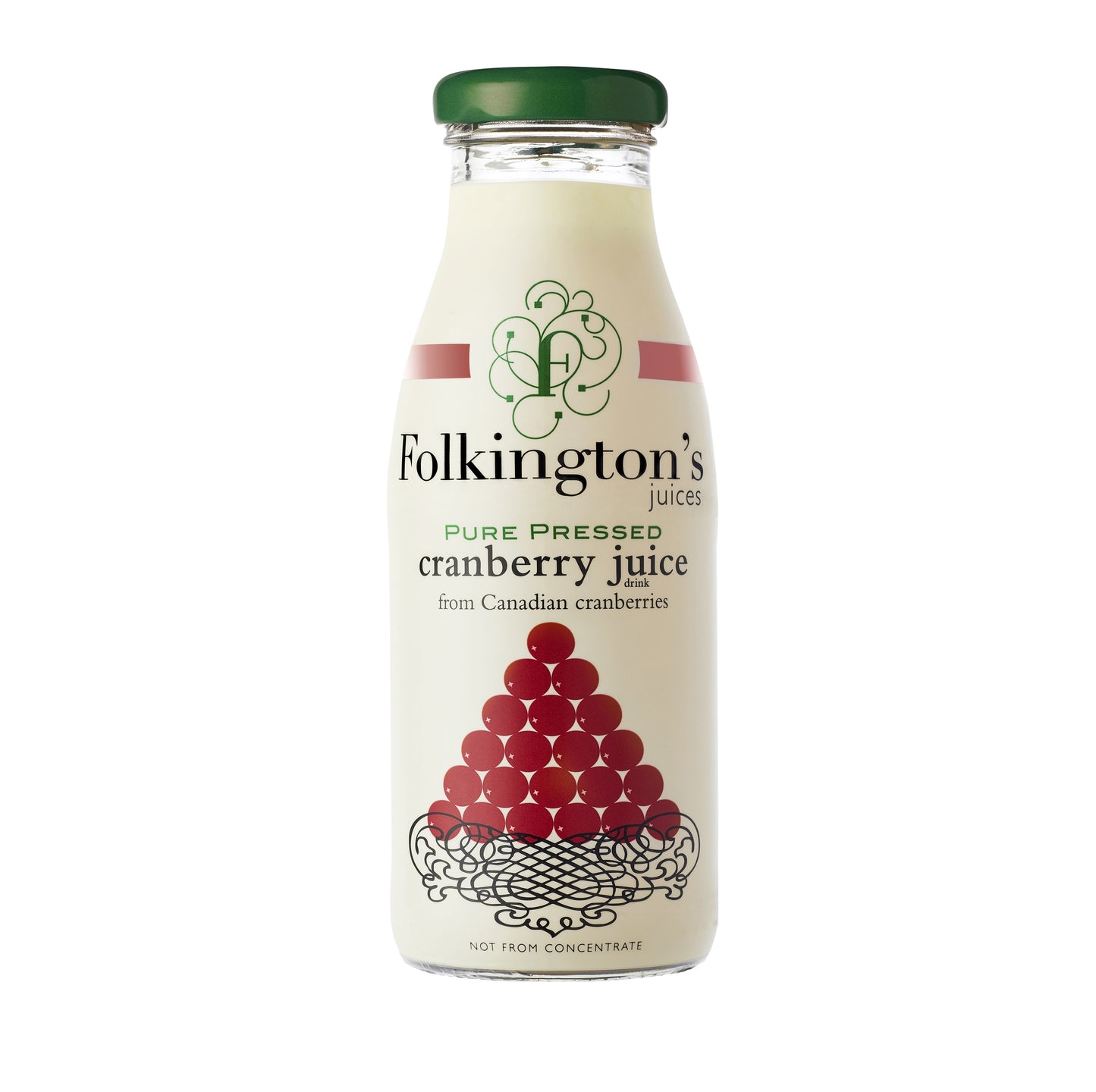Folkingtons Cranberry Juice 12 x 250ml