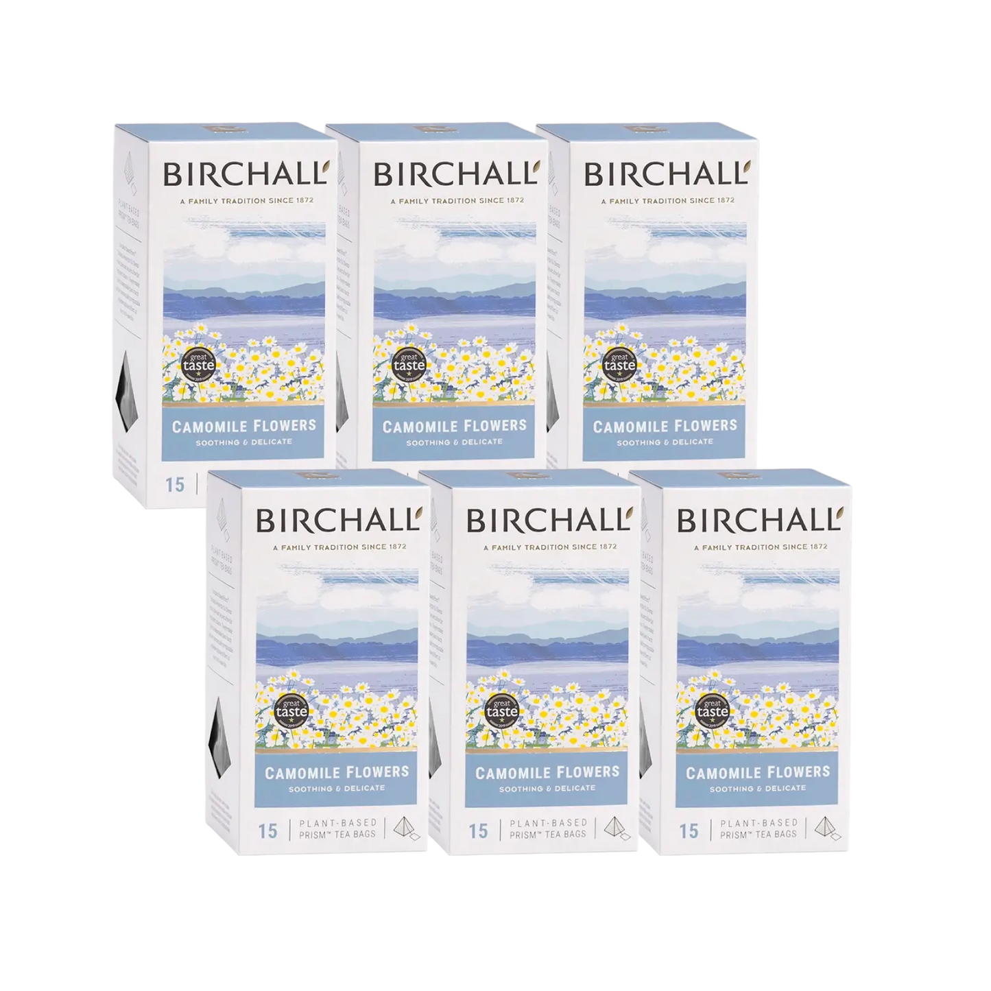 Birchall Camomile Flowers Prism Tea Bags