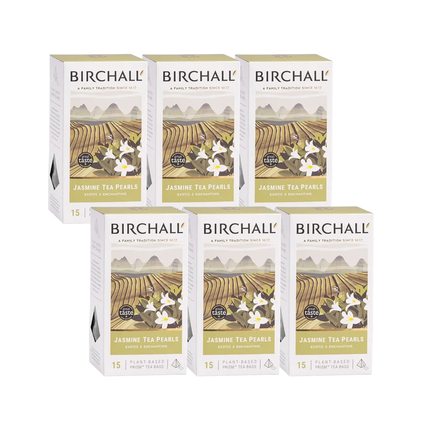 Birchall Jasmine Tea Pearls Prism Tea Bags