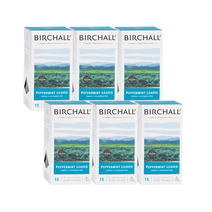 Birchall Peppermint Leaves Prism Tea Bags