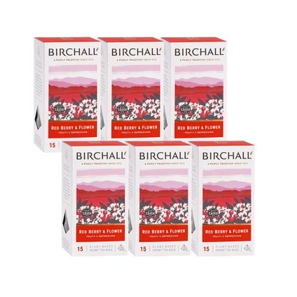 Birchall Red Berry & Flower Prism Tea Bags