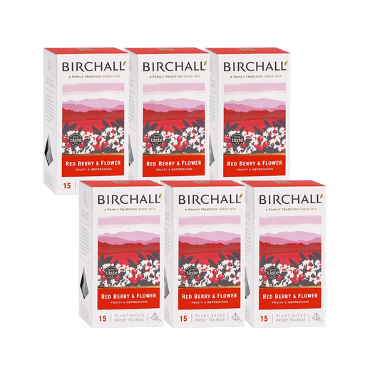 Birchall Red Berry & Flower Prism Tea Bags