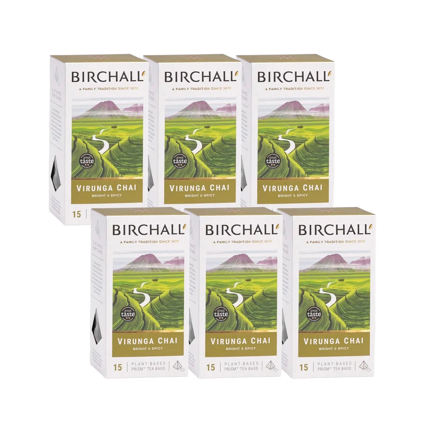 Birchall Virunga Chai Prism Tea Bags