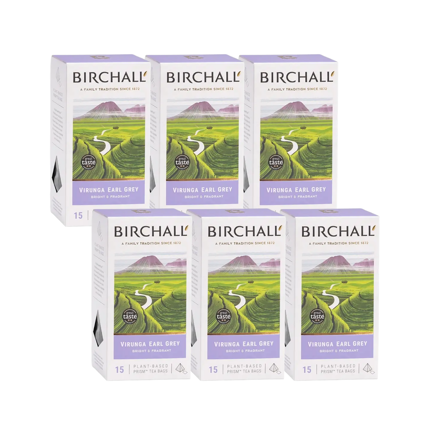 Birchall Virunga Earl Grey Prism Tea Bags