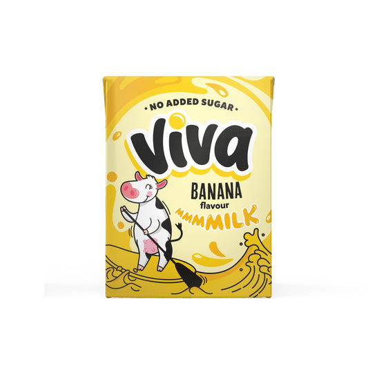 Viva Banana Flavour Milk 27 x 200ml