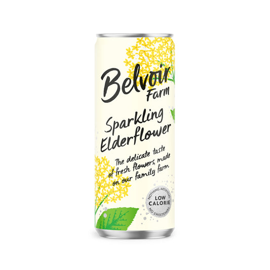 Belvoir Elderflower Presse Lighter Can 12 x 330ml