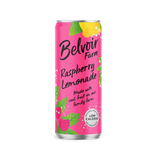 Belvoir Raspberry Lemonade Lighter Can 12 x 330ml