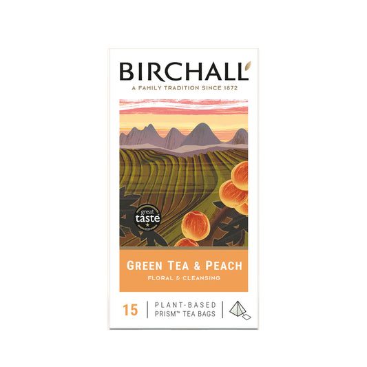 Birchall Green Tea & Peach 6 x 15