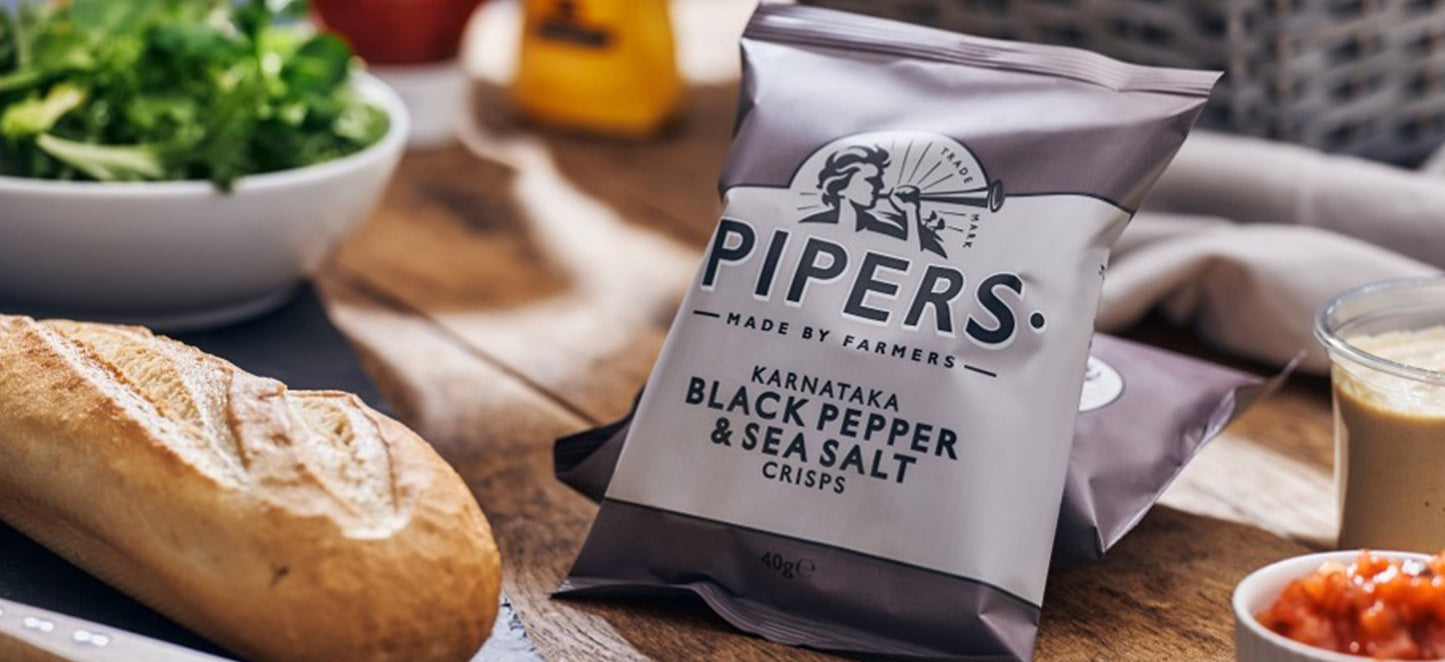 Pipers Karnataka Black Pepper & Sea Salt 24 x 40g