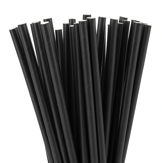 6mm x 8" Paper Straws x 250