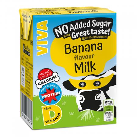 Viva Banana Flavour Milk 27 x 200ml