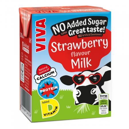 Viva Strawberry Flavour Milk 27 x 200ml