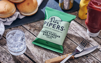 Pipers Burrow Hill Cider Vinegar & Sea Salt 24 x 40g