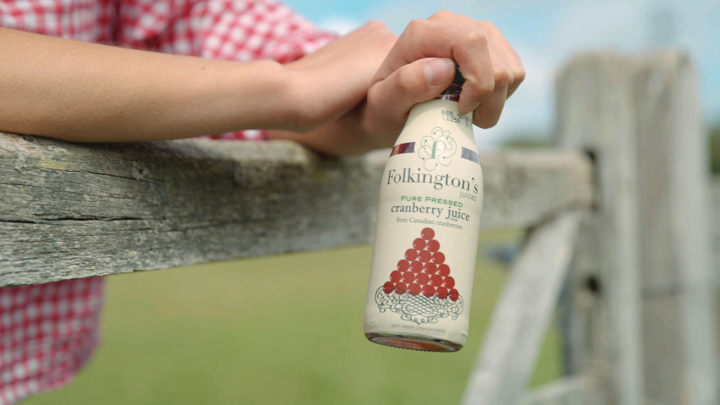 Folkingtons Cranberry Juice 12 x 250ml