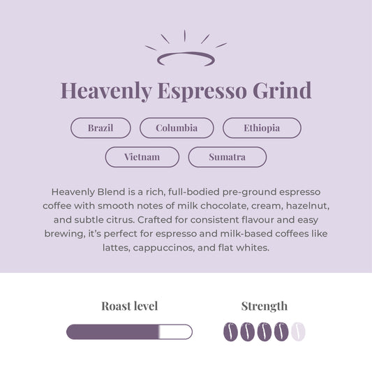 Heavenly Blend Espresso Grind Coffee
