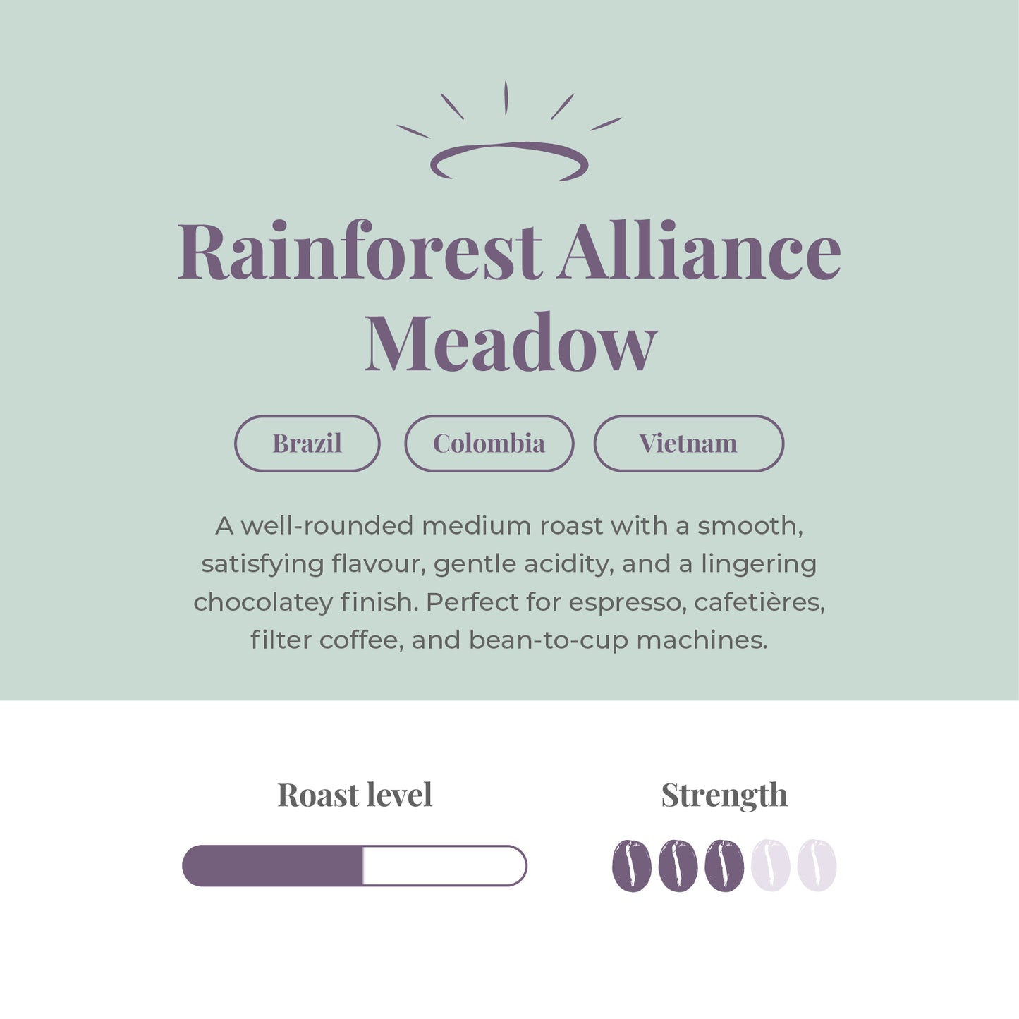 Heavenly Rainforest Alliance Meadow Espresso Beans
