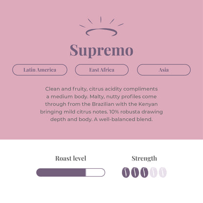 Heavenly Supremo Blend Espresso Beans