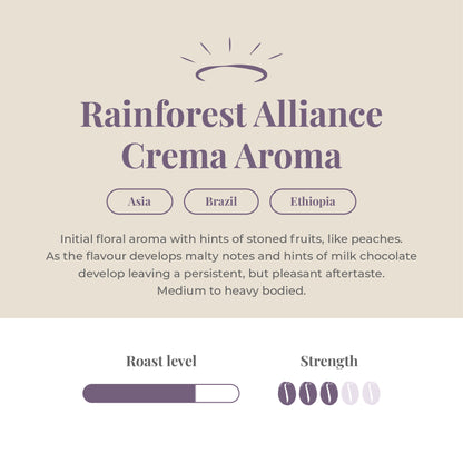 Rainforest Alliance Crema Aroma Espresso Beans