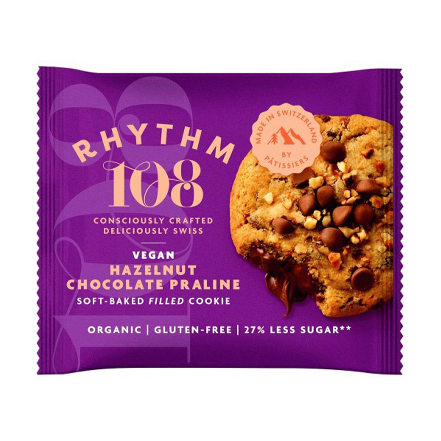 Rhythm 108 Hazelnut Chocolate Praline Cookie 12 x 50g