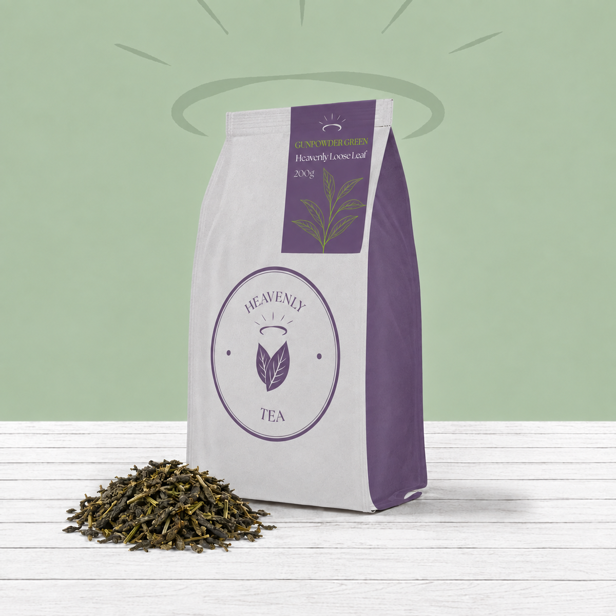 Heavenly Loose Leaf Tea Gunpowder Green