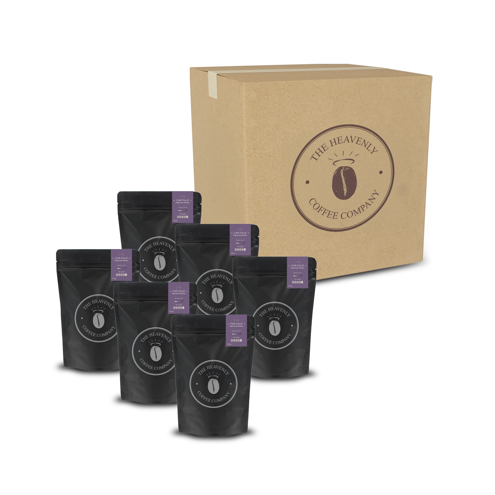 Heavenly Dark Decaff Espresso Beans - The Heavenly Coffee Company