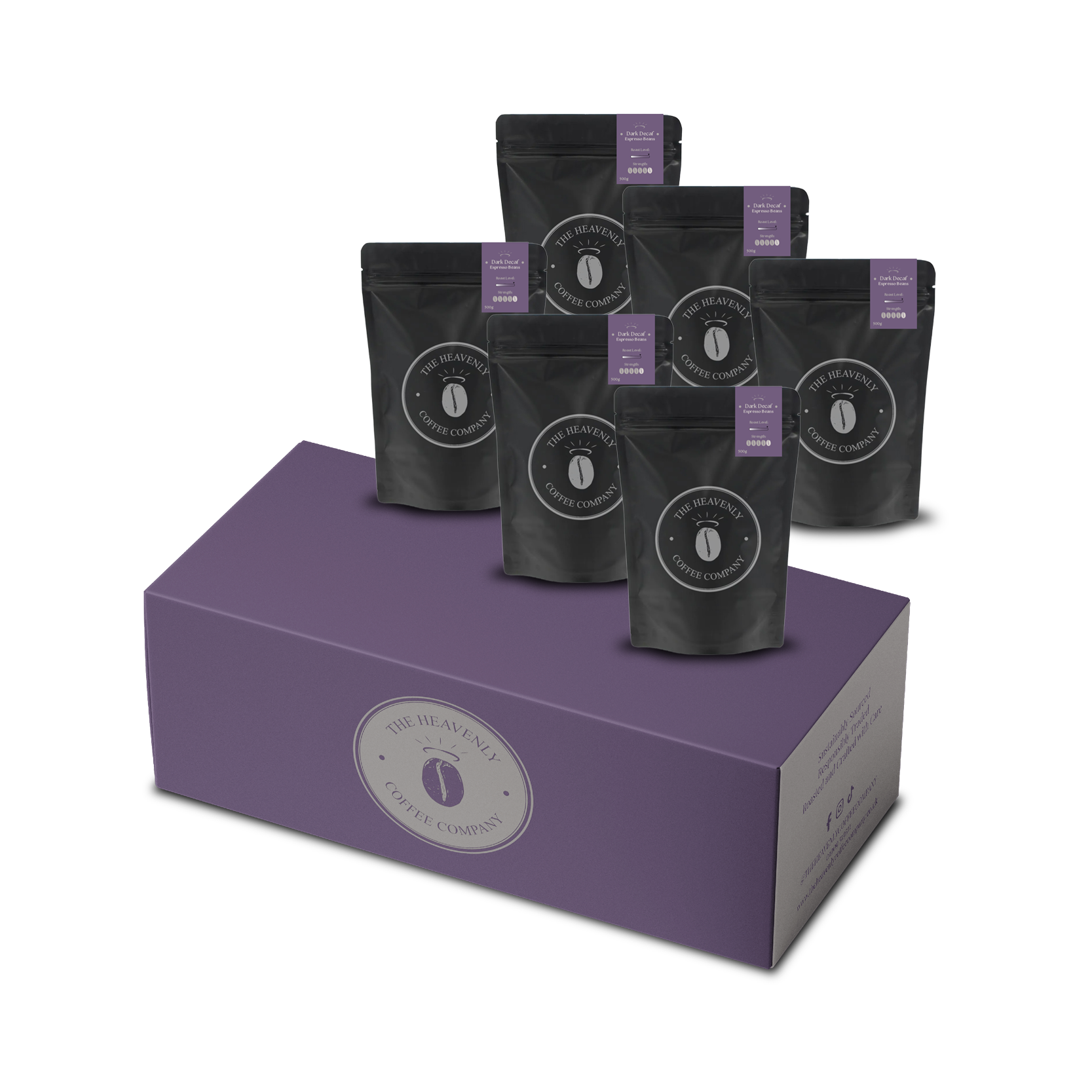 Heavenly Dark Decaff Espresso Beans - The Heavenly Coffee Company