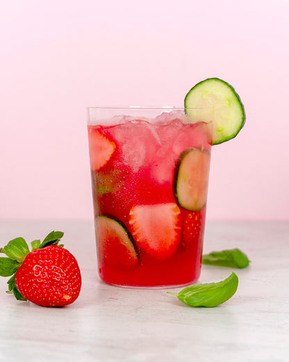 Simply Strawberry Basil & Cucumber Cooler