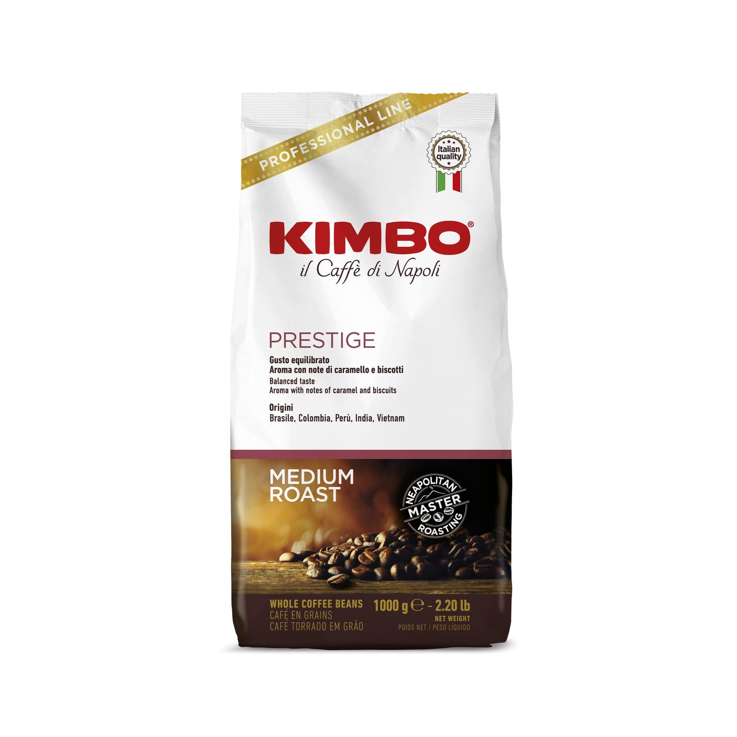 Kimbo Prestige Coffee Beans 6 x 1 Kg