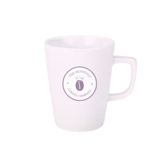Heavenly Coffee White Porcelite 16oz Latte Mug