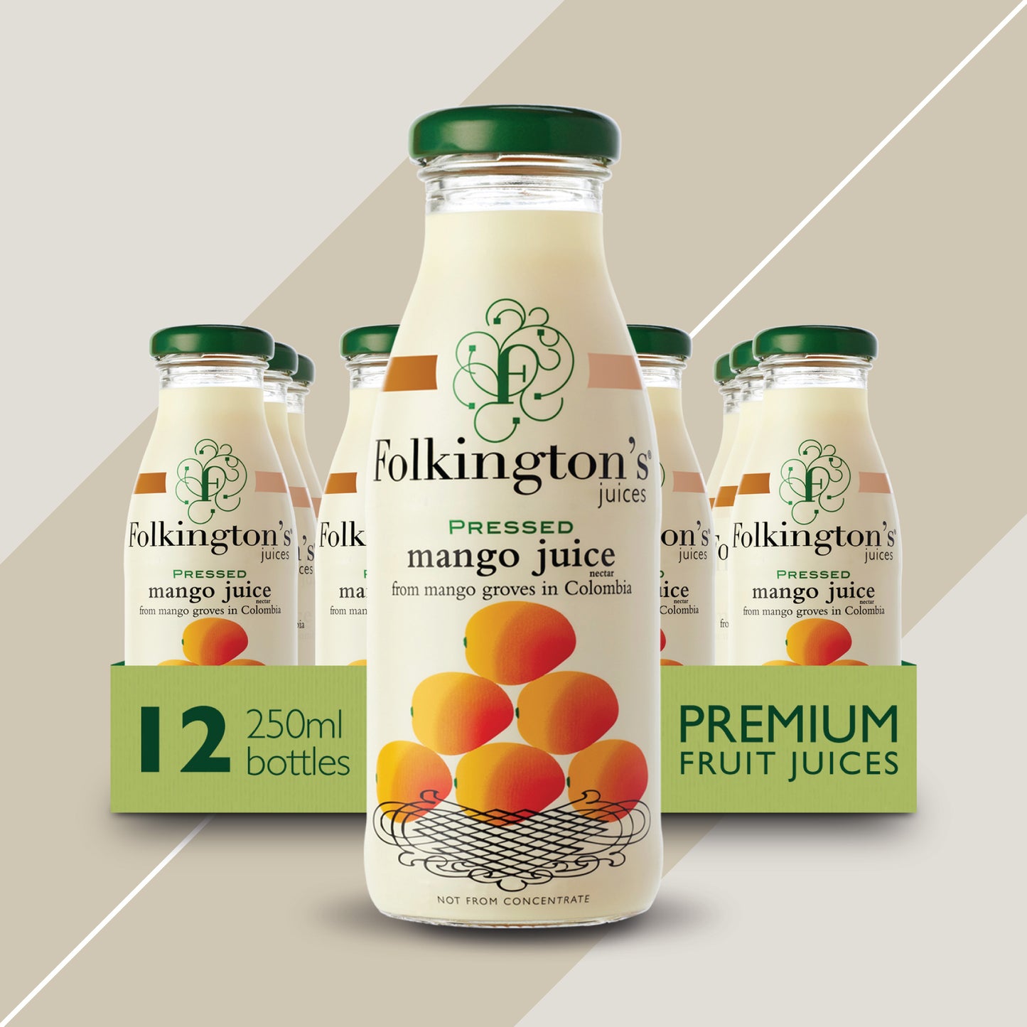 Folkingtons Mango Juice 12 x 250ml